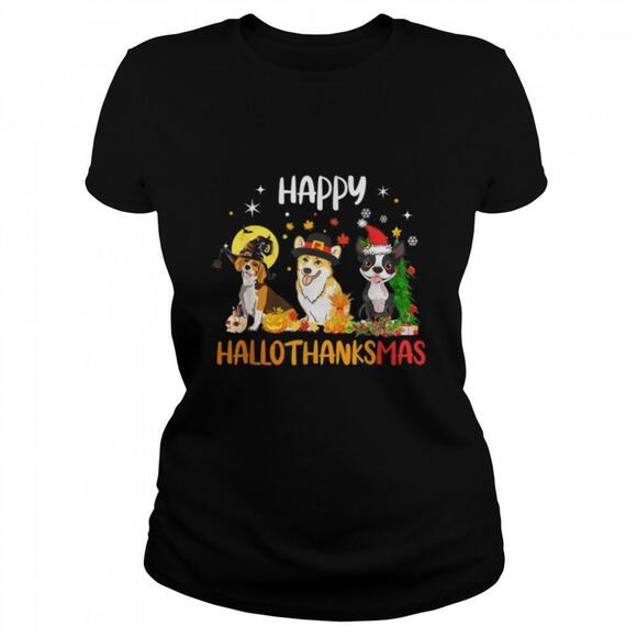 Other - Happy Hallothanksmas Halloween Thanksgiving Christmas Dog Tshirt